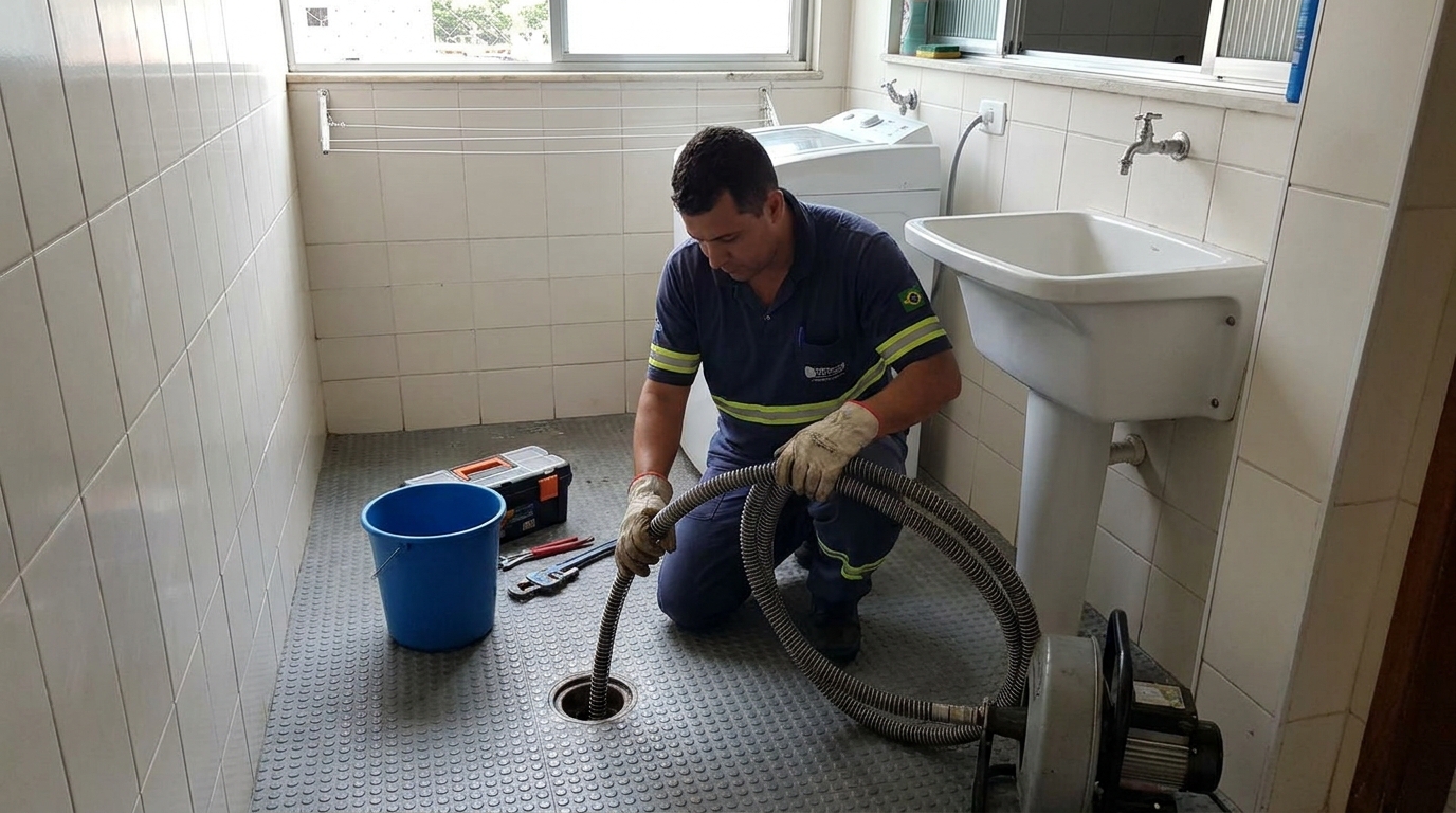 Desobstrução na Cozinha em Jaraguá do Sul‑SC